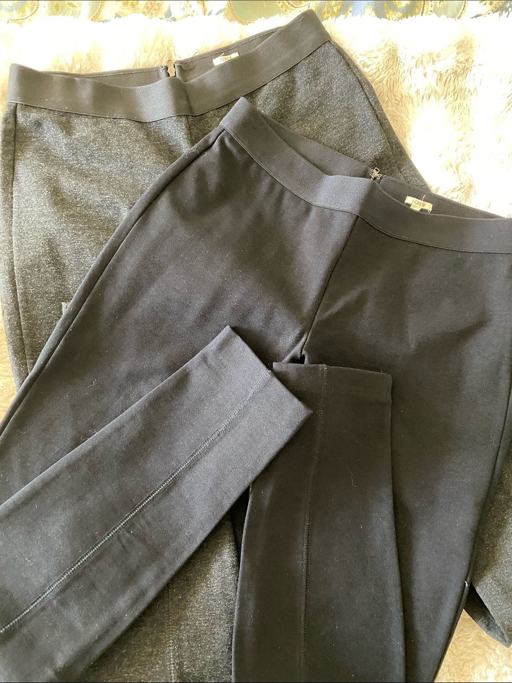 J. Crew 2 pair Stretch Ponte Pixie pants 4R